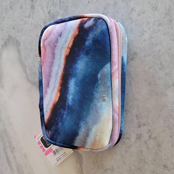 MY Tagalongs Network Case NWT, agate print with rose gold zippers! - Picture 3 of 7